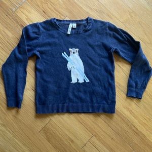 Polar bear Skiing sweater
